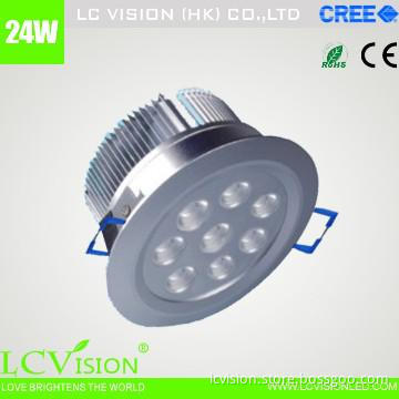 LED lighting / 24W CREE LED Down light / Dimming / Fixed / 950 lm